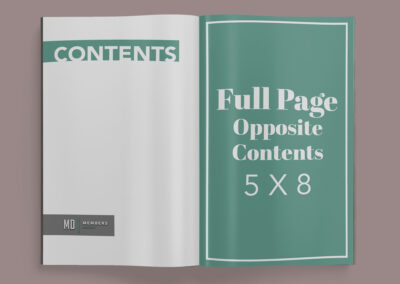 Full Page – Table of Contents